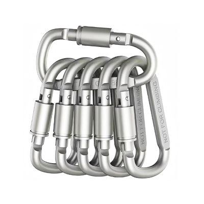 Un buen precio. Mosquetón con forma de D grabado con láser personalizado, mosquetón de aluminio para accesorios de exterior en línea