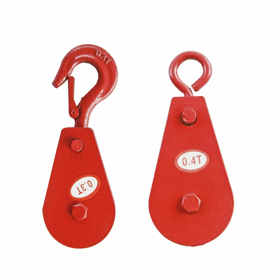 Un buen precio. Polea de cable de alta resistencia, bloque de elevación, bloque de tracción con gancho para camión de tracción, carretilla elevadora pequeña, piezas de cabrestante en línea
