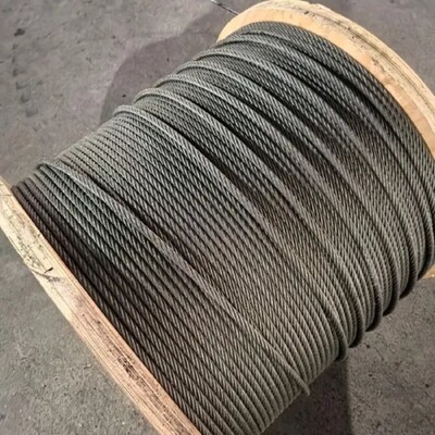 Un buen precio. MIL-DTL-83420 7x19 Construcción Acero galvanizado cable de cable de avión en línea