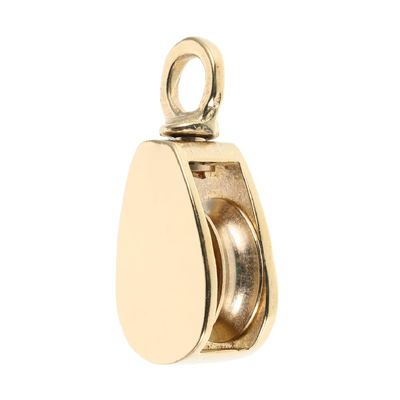 Un buen precio. Pulley de cuerda de bandera de latón Pulley giratorio deslizante suave para equipos de navegación y accesorios de asta de bandera en línea