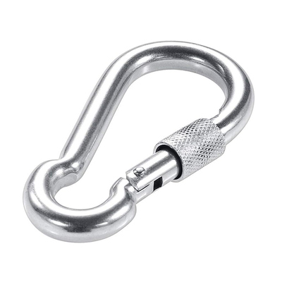 Un buen precio. Mosquetón de acero inoxidable 304 DIN5299 Gancho de resorte con ojo y tornillo en línea