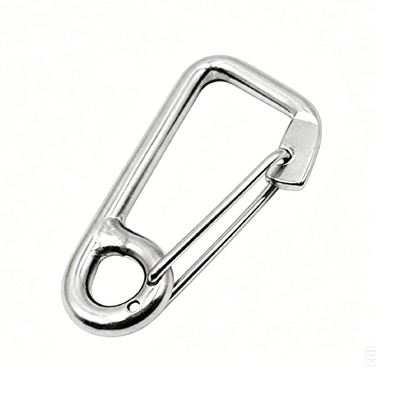 Un buen precio. T316 Gancho de resorte de acero inoxidable Carabiner de seguridad de grado marino, gancho de barco de trabajo pesado con ojo para navegación de yates en línea