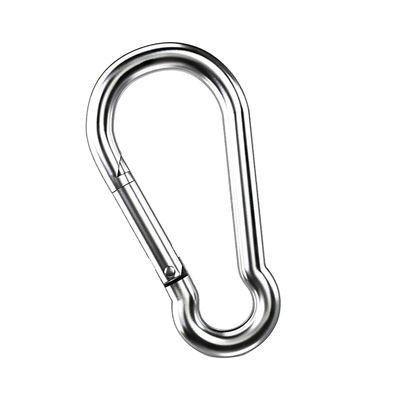 Un buen precio. Gancho de resorte de acero inoxidable DIN5299 304, apto para acampar, senderismo, cadena de cuerda, llavero, llaves, anillos en línea