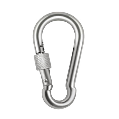 Un buen precio. 304 de acero inoxidable de calidad superior paralelas para el pulgar Clip de carabinero bloqueo de carabineros Clip de resorte Snap Hook en línea