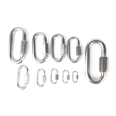 Un buen precio. Acero inoxidable 304 Enlaces rápidos estándar de seguridad marina Cadenas de tornillo de conexión rápida Hardware en línea