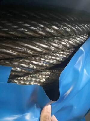 Un buen precio. Cable de acero galvanizado 8 mm 6x12+7FC de acero al carbono para condiciones difíciles en línea