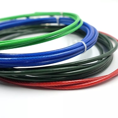 Un buen precio. Cable de acero recubierto de PVC con construcción 7x7 / 7x19 y diámetro de 5/32