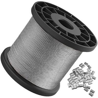 Un buen precio. Cable de acero inoxidable AISI316 pulido de 3/64