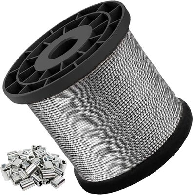 Un buen precio. AISI304/304L/316/316L Cuerdas de alambre de acero inoxidable con 1x7 1x19 1x37 Construcción y resistencia a la tracción de 1570Mpa en línea